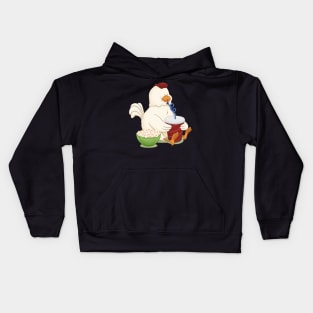 Chicken Popcorn Kids Hoodie